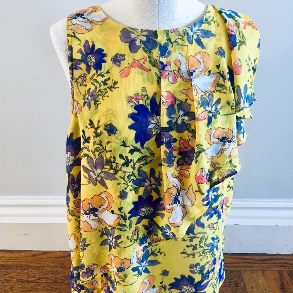 Anthro floral  blouse